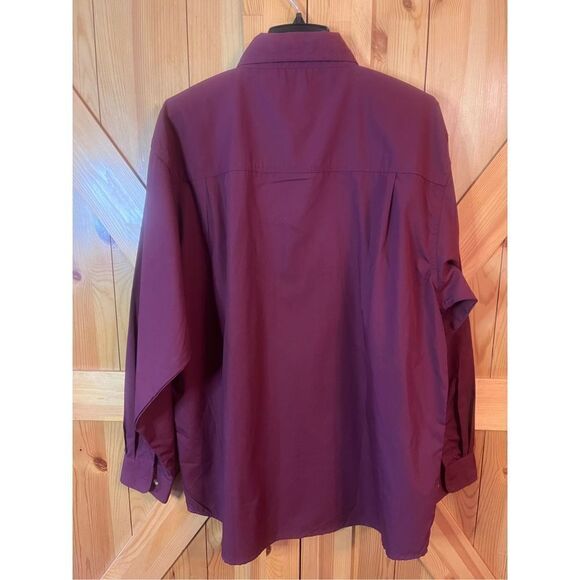 Blue Generation Shirt XL Burgundy Long Sleeve Button Up Casual Workwear Mens (1 - Picture 4 of 4